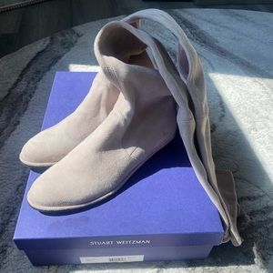 Lowland stuart weitzman boots pebble suede size 10, over the knee boots